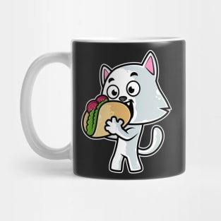 Cat Taco Kawaii Neko Anime Mexican food design Mug
